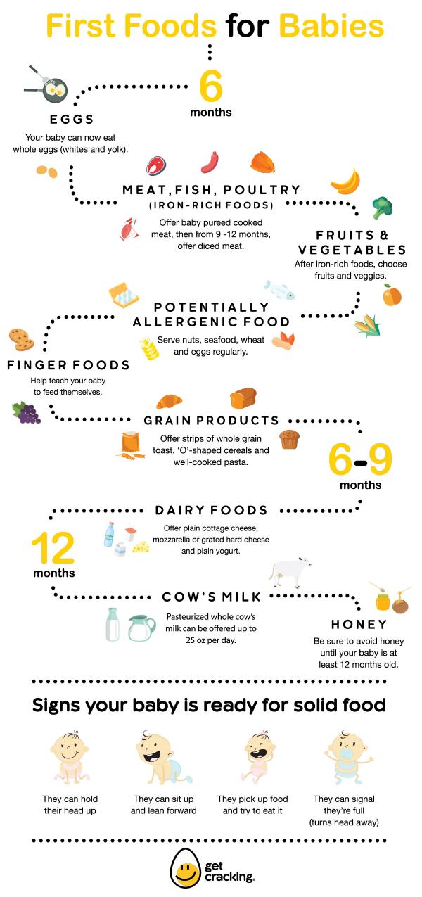 first foods for 6 month old