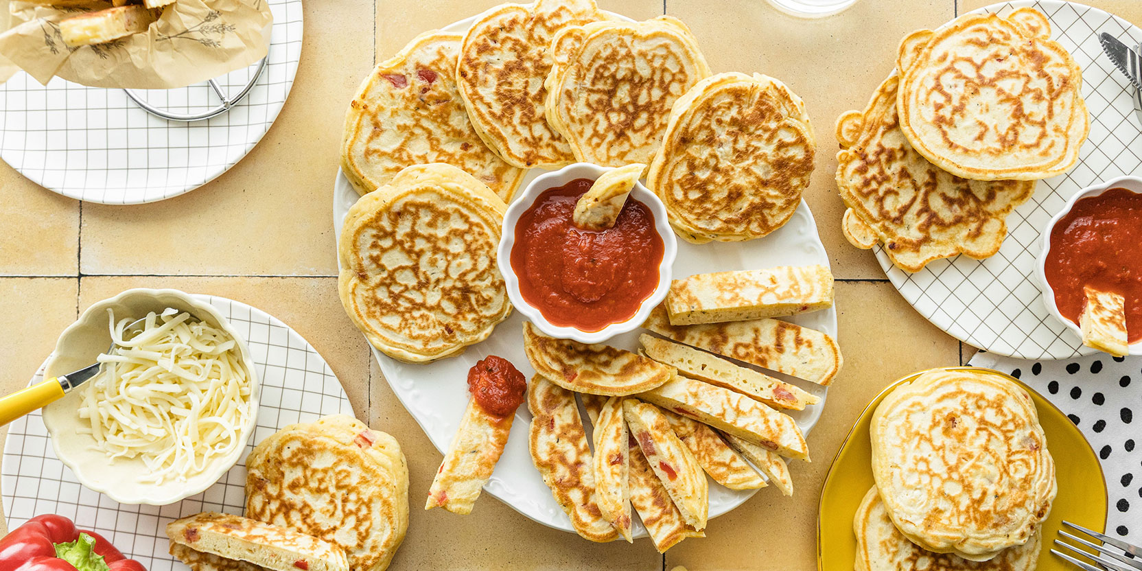 Pancake Pizza Dippers - Eggs.ca