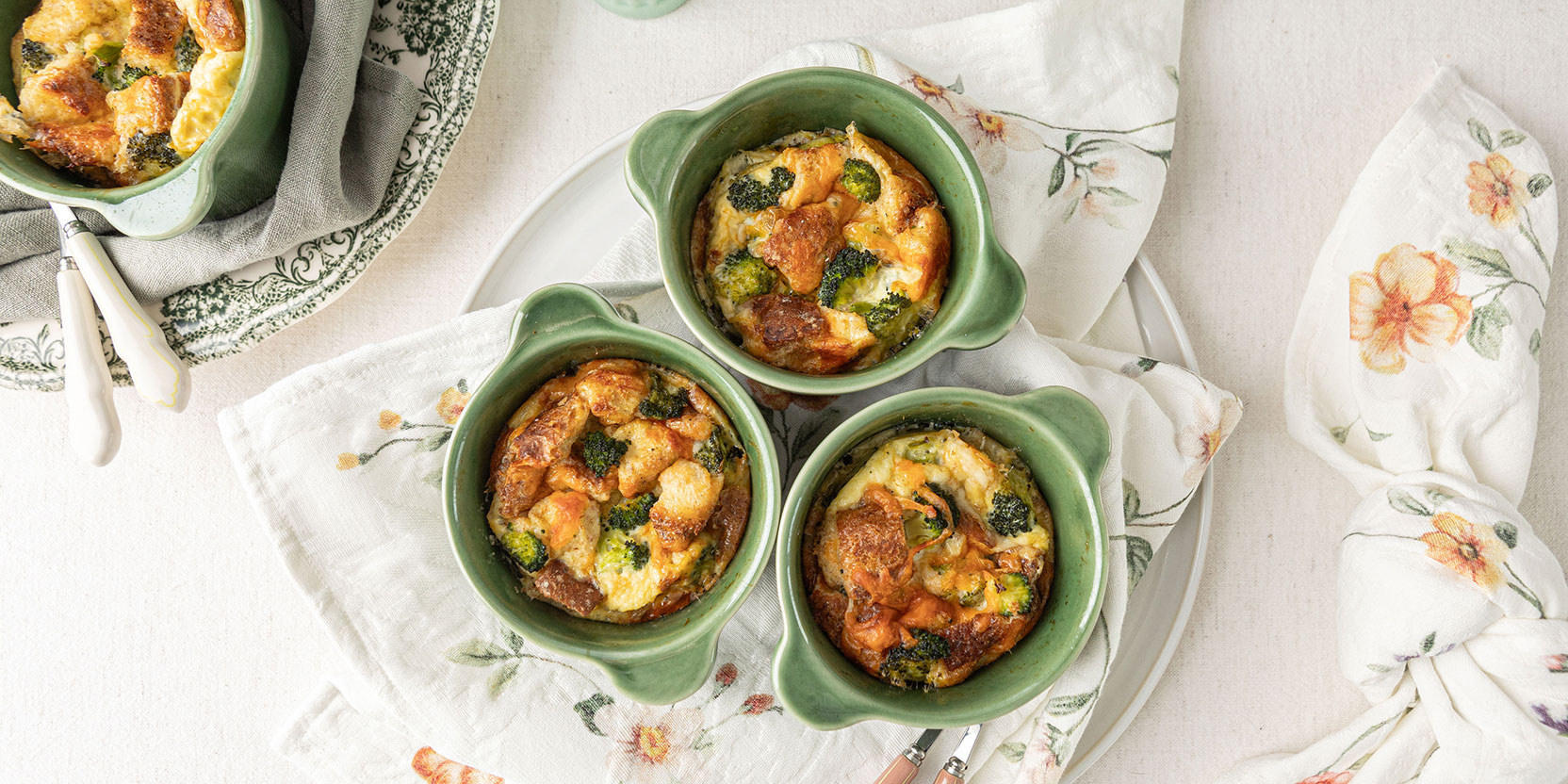 Broccoli Cheddar Strata - Eggs.ca