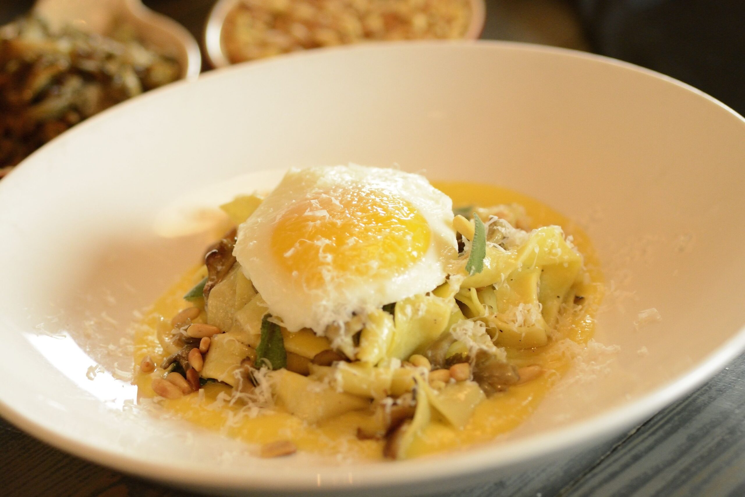 Homemade Pasta in a Brown Butter Sauce with Squash Purée - Eggs.ca