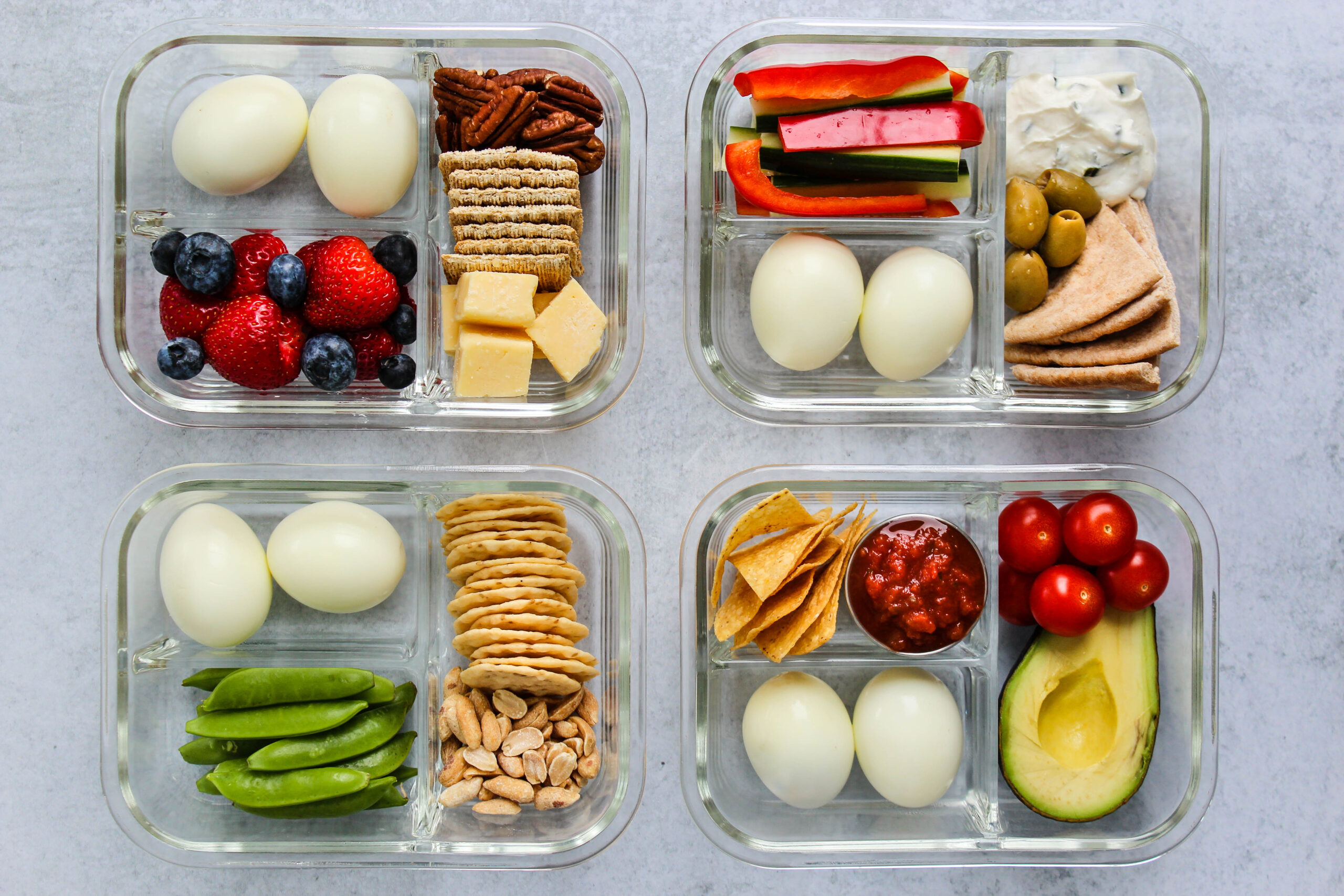 All Snack Packs Landscape Overhead