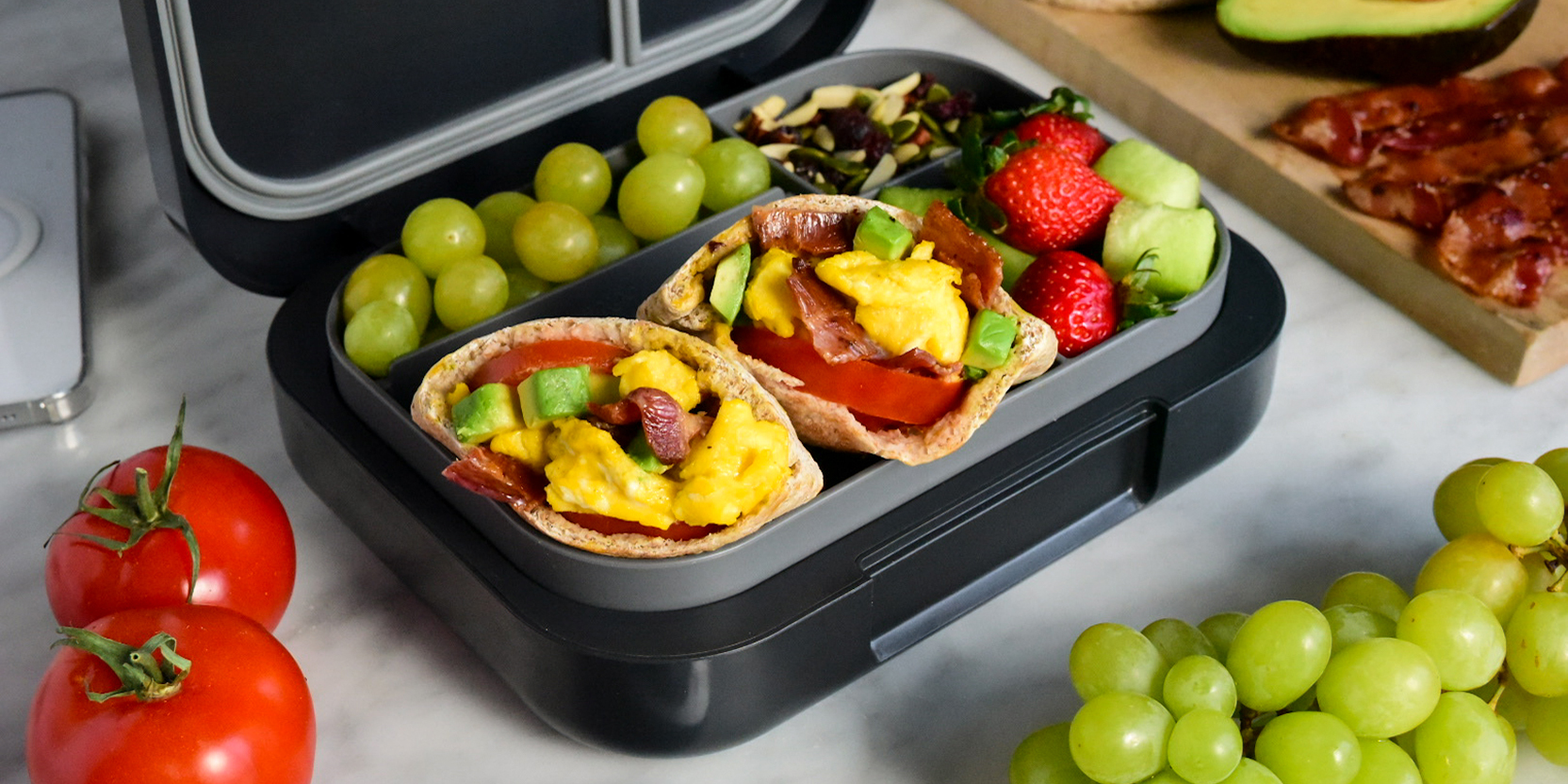 Bacon, Egg, Avocado and Tomato Breakfast Pocket - Eggs.ca