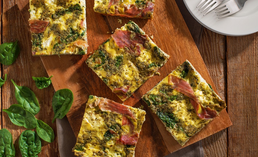 Baked Parma Ham Pesto and Ricotta Frittata CMS