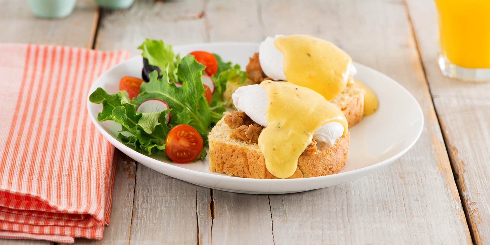 Cajun Eggs Benedict - Eggs.ca