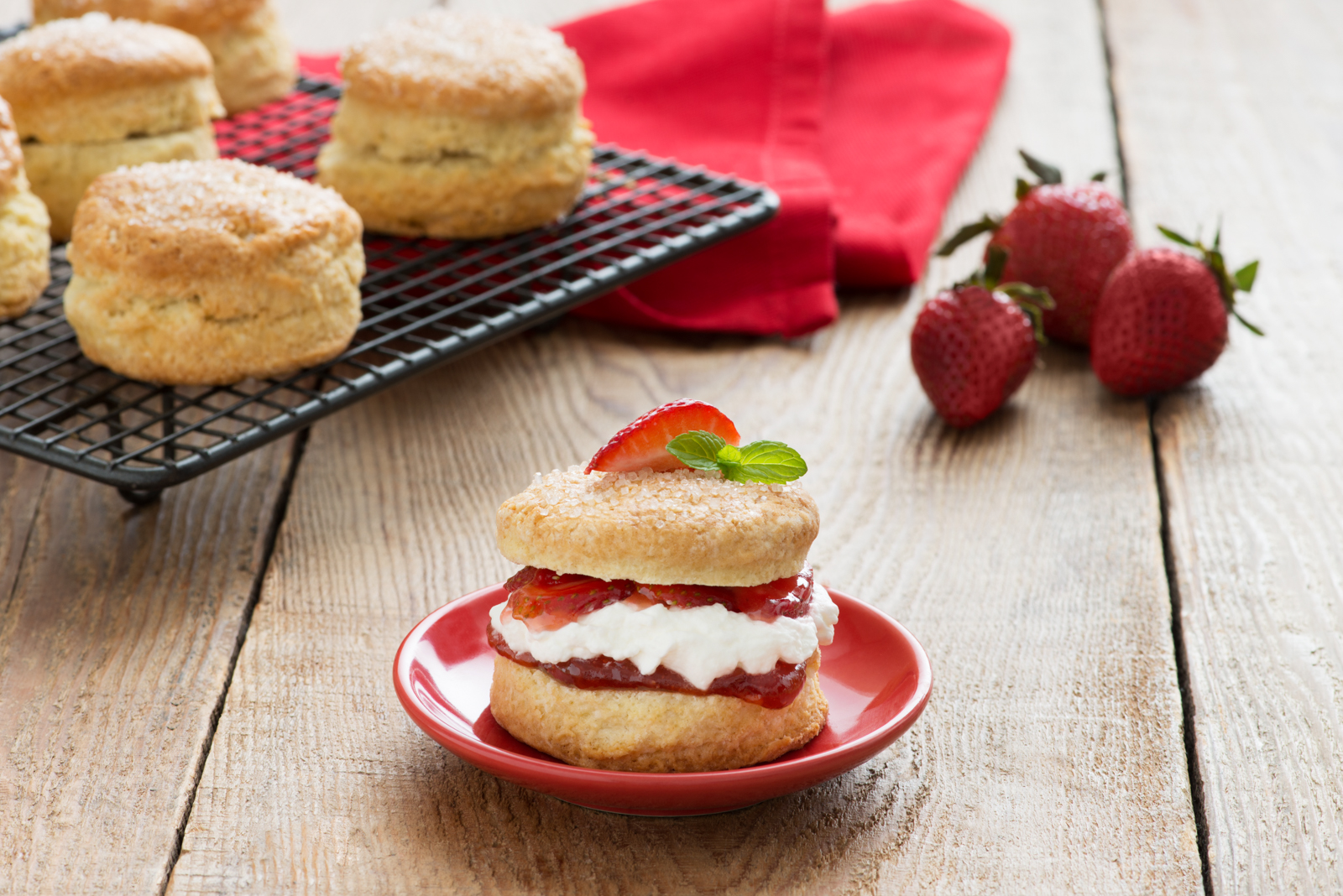 Canada Day Strawberry Shortcakes - Eggs.ca