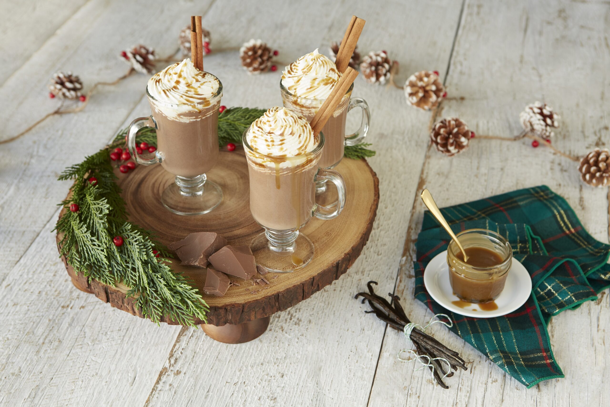 Spiced Rum Chocolate Caramel Eggnog