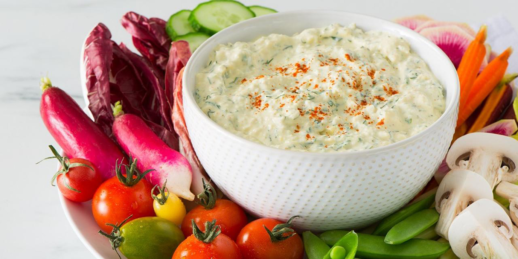 Egg Dip with Veggies - Eggs.ca