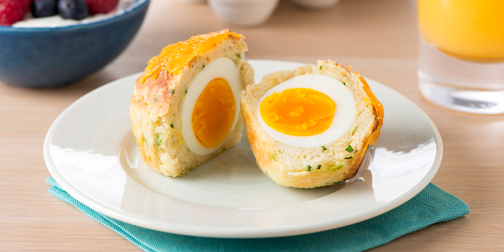 Egg Filled Biscuit Muffins - Eggs.ca