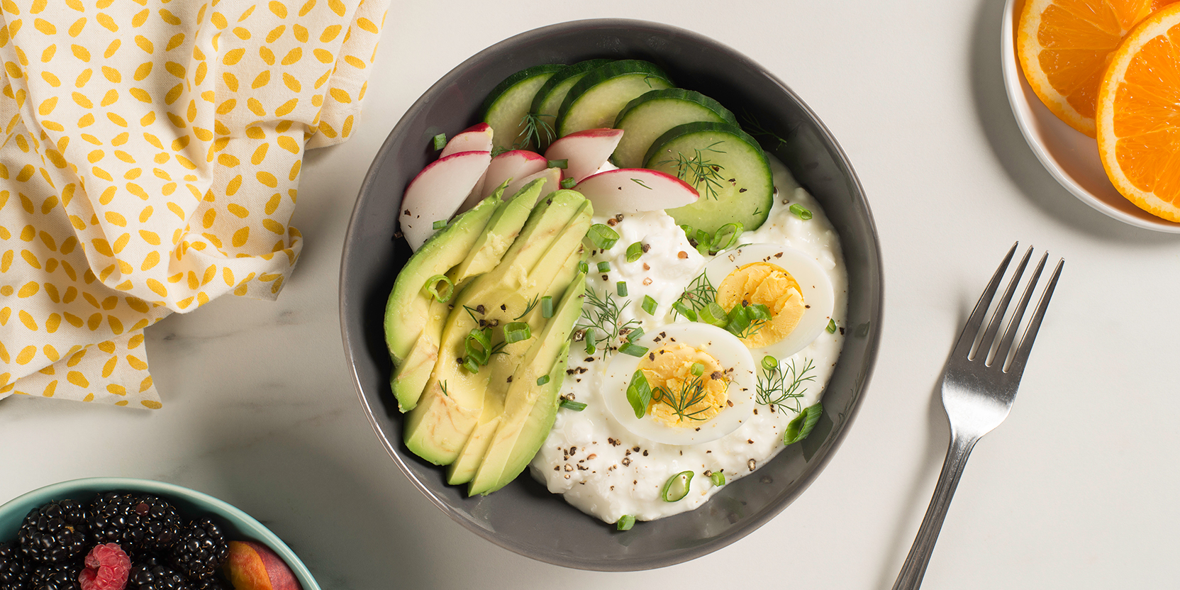 Egg and Cottage Cheese Breakfast Bowl - Eggs.ca