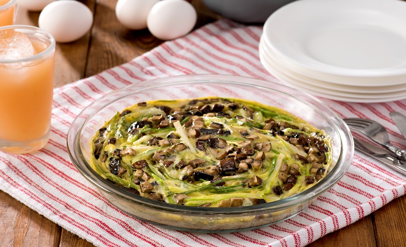 Microwave Leek and Mushroom Flan CMS