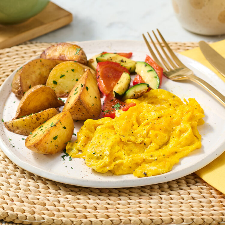 Perfect Scrambled Eggs with Ham and Cheese - Eggs.ca