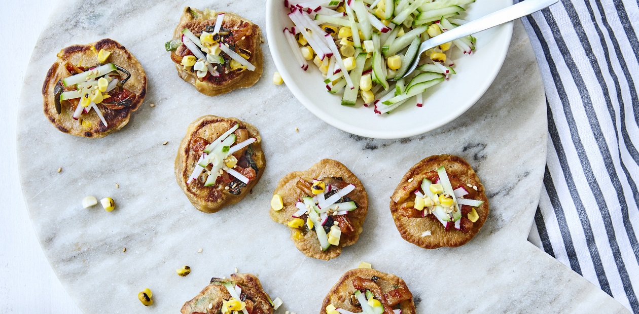 Scallion and Corn Pancake - Eggs.ca