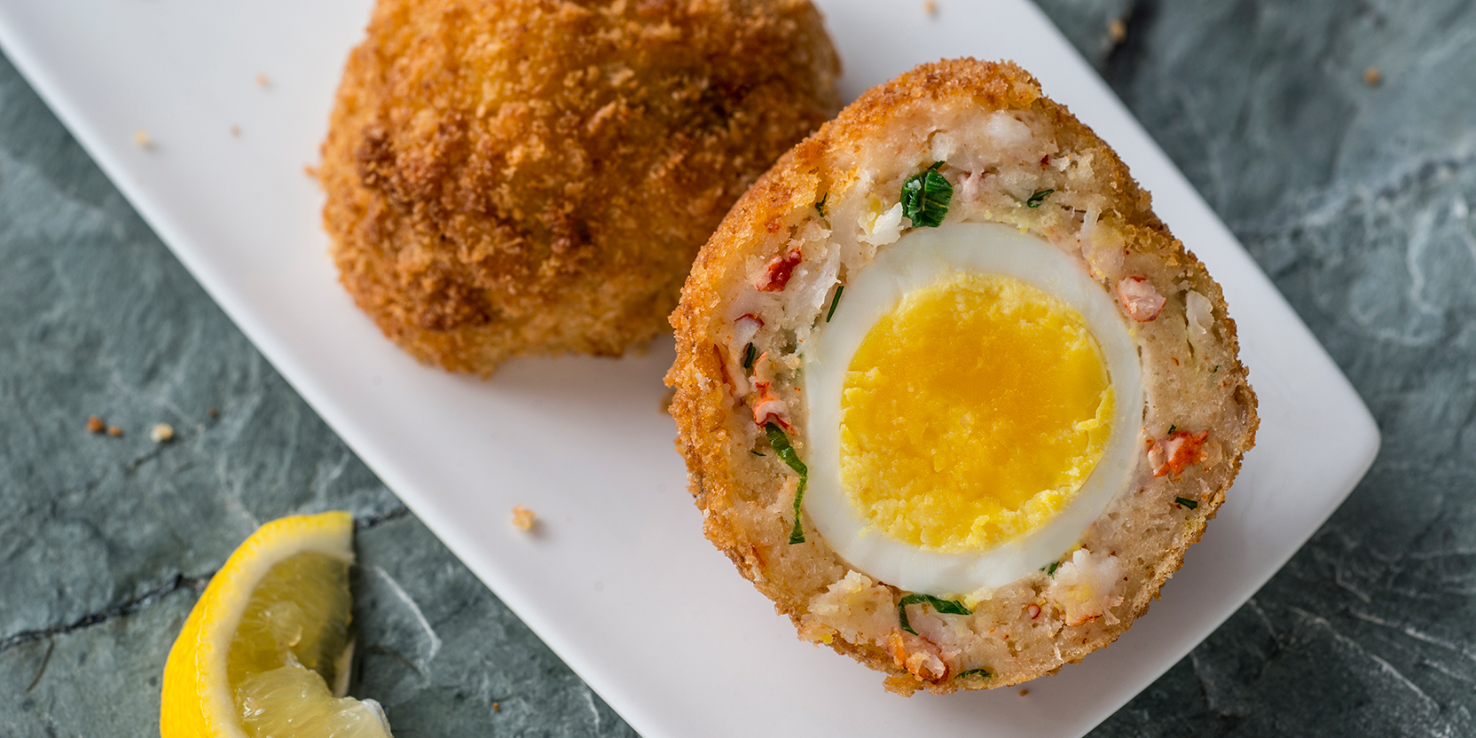 Scotch Egg with East Coast Shellfish - Eggs.ca