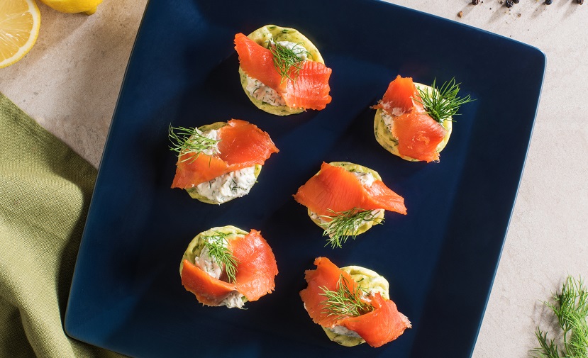 Smoked Salmon Fritters and Dill Cream Cheese - Eggs.ca