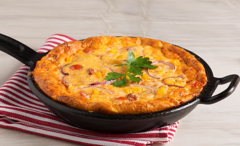 Spicy Chorizo and Tomato Frittata - Eggs.ca