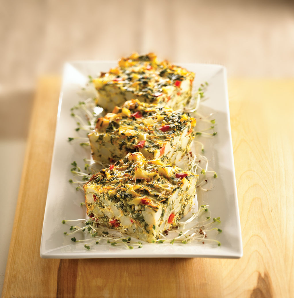 Spinach and Potato Frittata - Eggs.ca