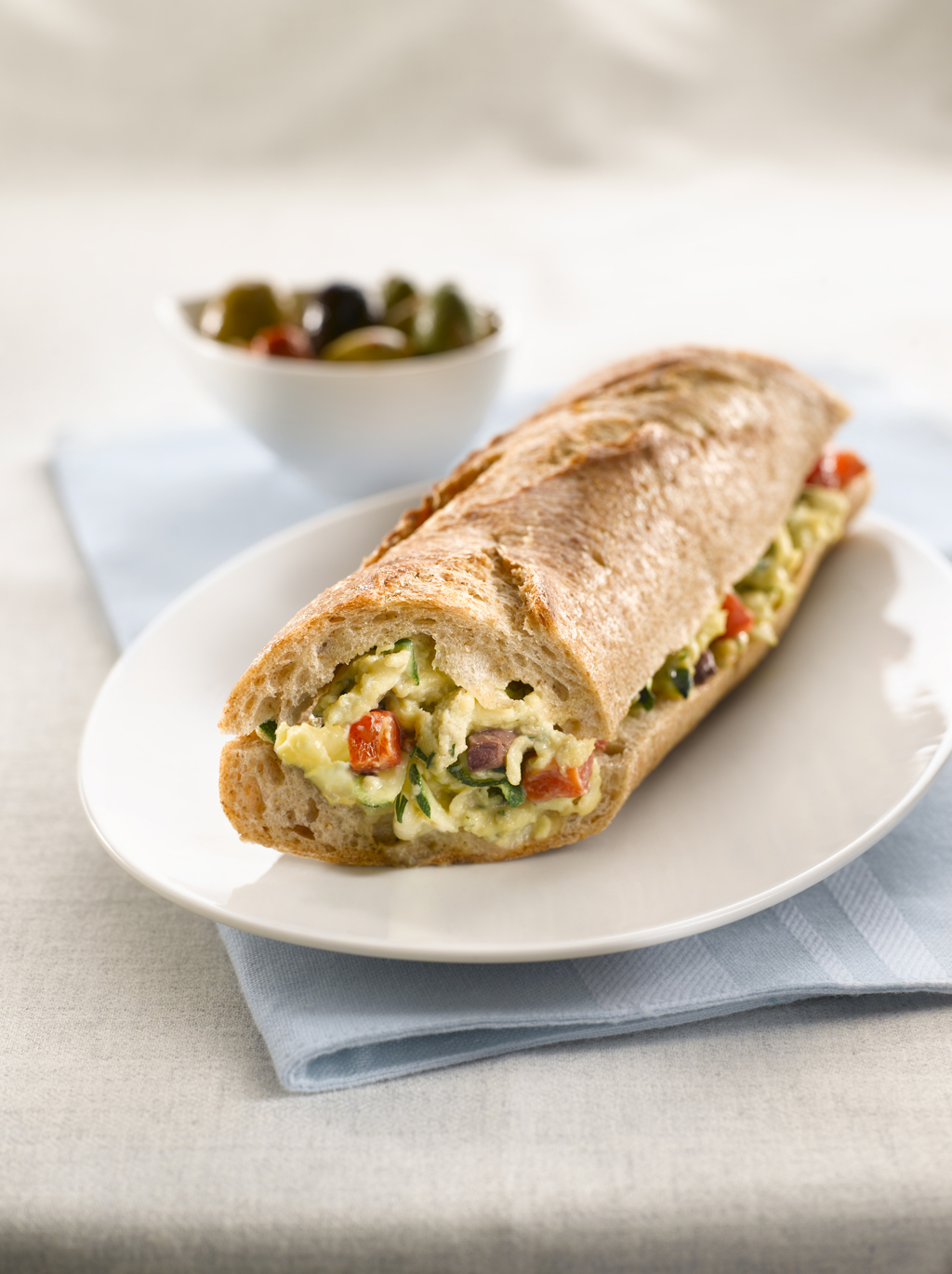 Stuffed Mediterranean Baguette - Eggs.ca