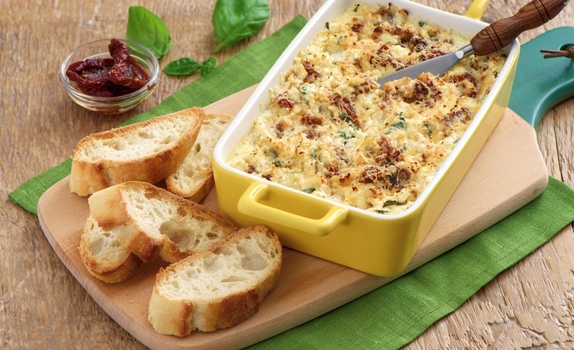 Sun-Dried Tomato and Basil Baked Ricotta - Eggs.ca