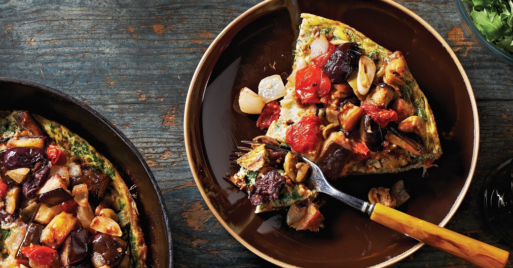 Zesty Eggplant Frittata