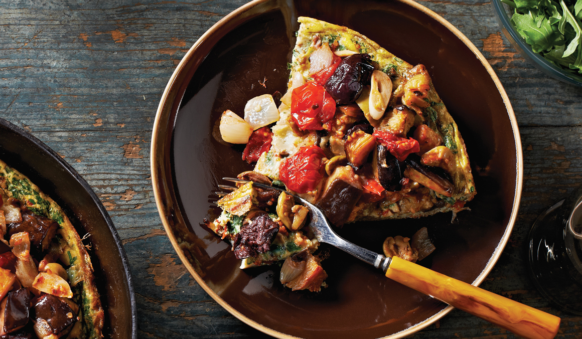 Zesty Eggplant Frittata