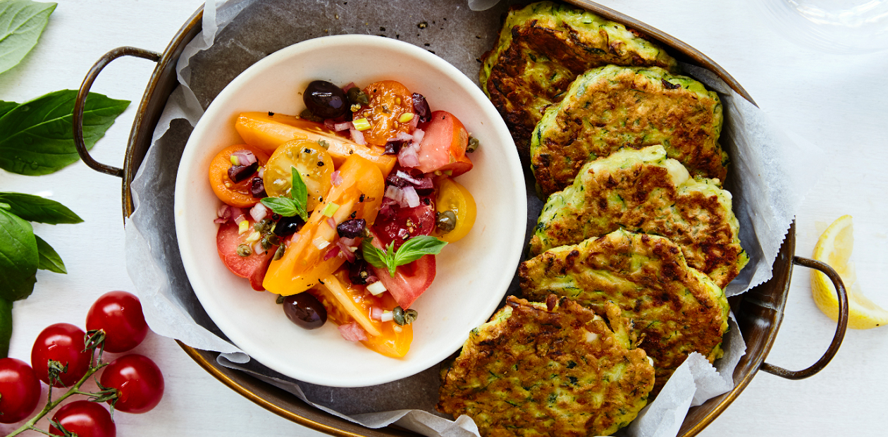 Zucchini and Feta Fritters - Eggs.ca