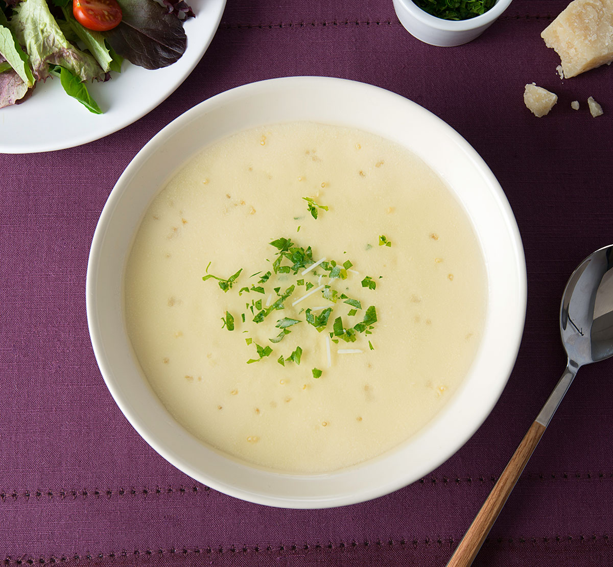 Avgolemono Soup with Quinoa - Eggs.ca