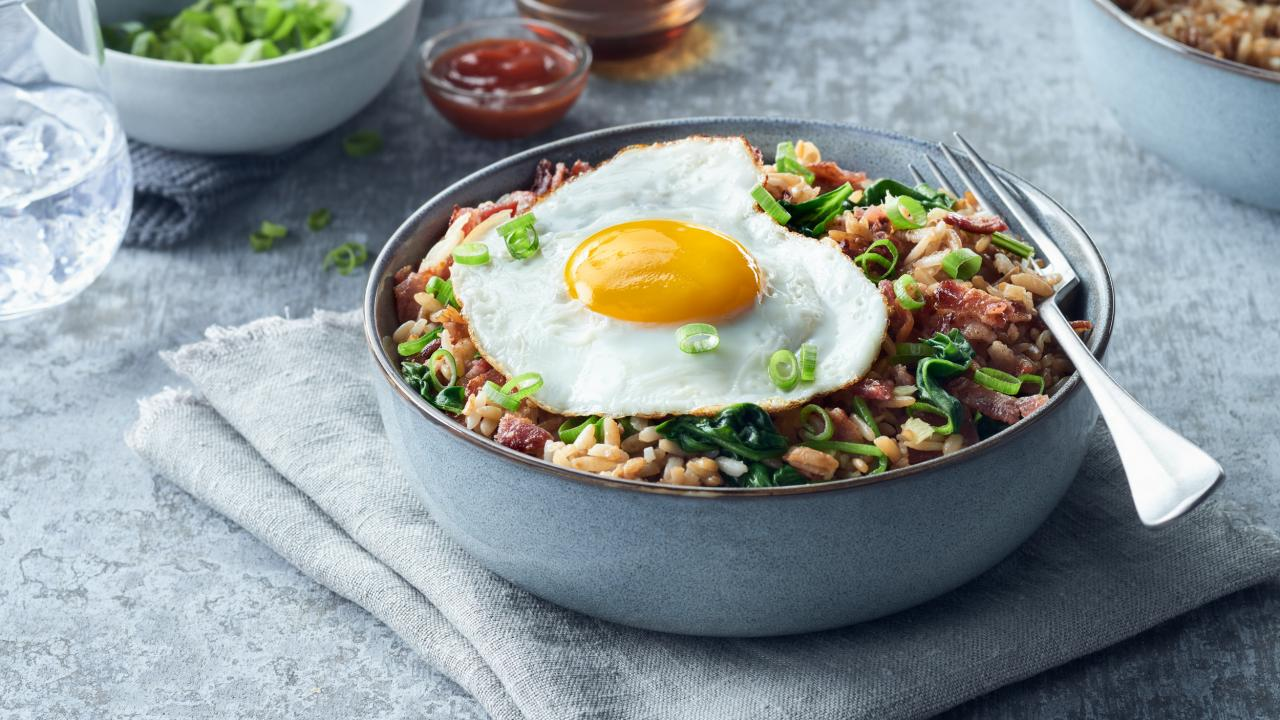 bacon and egg fried rice 2